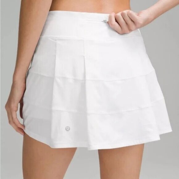 Lululemon Pace Rival Mid-Rise Skort Skirt Shorts Tennis Prep Pleated Tenniscore - Picture 2 of 8
